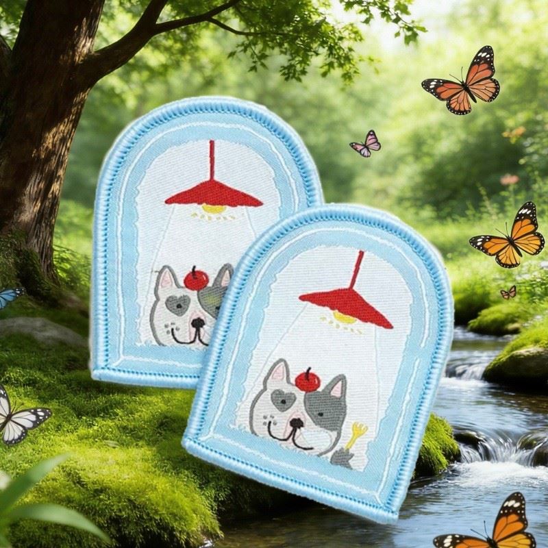 Hook And Loop Woven Patches high quality